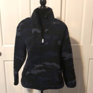 VS Pink Camo Fleece Pullover